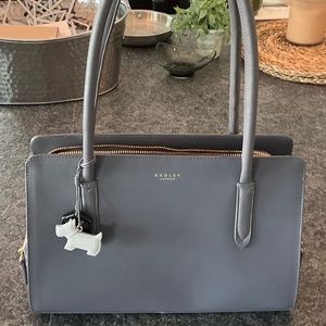 Radley London Liverpool Street Charcoal Gray satchel